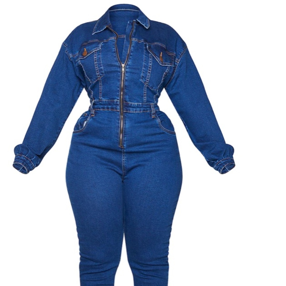 This is a Beautifully made jumpsuit with stretch.